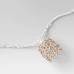 10ct Incandescent Mini Lights With Wrapped Rattan Hoods Brown - Opalhouse™ -Opalhouse™ Designed With Jungalow™ GUEST 1611eebf 7bfb 46d6 95fc 5806cce0b33e