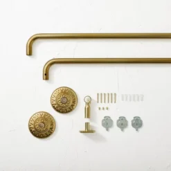 66"-120" Medallion Snap Grip French Curtain Rod Brass - Opalhouse™ Designed With Jungalow™ 5 66"-120" Medallion Snap Grip French Curtain Rod Brass - Opalhouse™ Designed With Jungalow™ -Opalhouse™ Designed With Jungalow™ GUEST 34d78b5a 5da3 4bcd ae5c 12c693e0d007