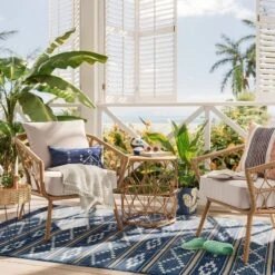 Front Page 24 2pc Britanna Outdoor Patio Chairs, Club Chairs Natural - Opalhouse™