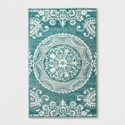 Vintage Medallion Outdoor Rug Turquoise - Opalhouse™ -Opalhouse™ Designed With Jungalow™ GUEST 456e7275 6a86 42a9 b016 7ab8c8d1e8e0