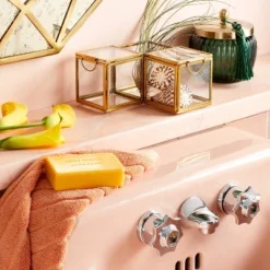 Front Page 10 Metal Glass Decorative Box Gold - Opalhouse™ Designed With Jungalow™