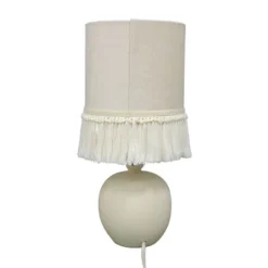 Small Table Lamp With Fringe Shade Off-White (Includes LED Light Bulb) - Opalhouse™ Designed With Jungalow™ -Opalhouse™ Designed With Jungalow™ GUEST 6a5a28fb 40e2 4ccf aad5 699d151bc234