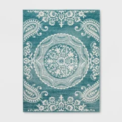 Vintage Medallion Outdoor Rug Turquoise - Opalhouse™ -Opalhouse™ Designed With Jungalow™ GUEST 6c0eb72d 44c2 4f9e 87fc 5063aebde8d8