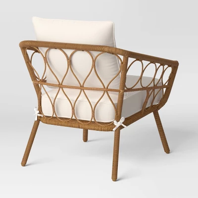 2pc Britanna Outdoor Patio Chairs, Club Chairs Natural - Opalhouse™ 2 2pc Britanna Outdoor Patio Chairs, Club Chairs Natural - Opalhouse™ - Image 2