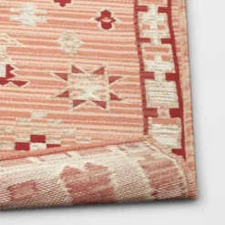 7'x10' Tapestry Rectangular Woven Outdoor Area Rug Red/Pink - Opalhouse™ 5 7'x10' Tapestry Rectangular Woven Outdoor Area Rug Red/Pink - Opalhouse™ -Opalhouse™ Designed With Jungalow™ GUEST 77b641b6 dcd1 40f9 b161 7be739e1e714 1