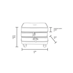 Marin Stackable Pouf With Casters - Opalhouse™ Designed With Jungalow™ -Opalhouse™ Designed With Jungalow™ GUEST 7b9ecb5e 9626 4b0f abc1 fd2c0a06f868
