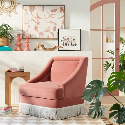 30" X 24" Painted Look Pattern Framed Canvas - Opalhouse™ Designed With Jungalow™ 1 30" X 24" Painted Look Pattern Framed Canvas - Opalhouse™ Designed With Jungalow™