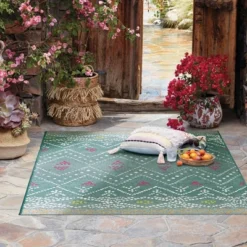 5' X 7' Outdoor Rug Global Aqua - Opalhouse™ 5 5' X 7' Outdoor Rug Global Aqua - Opalhouse™ -Opalhouse™ Designed With Jungalow™ GUEST 936c44a1 952b 47a4 8745 a9387e952bdc