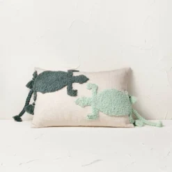 Two Lizard Punch Needle Lumbar Throw Pillow - Opalhouse™ Designed With Jungalow™ -Opalhouse™ Designed With Jungalow™ GUEST b928f6a8 8ca3 4efd 8799 466299a95a4e