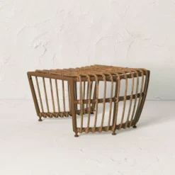 Topanga Club Chair With Ottoman - Blue/Brown - Opalhouse™ Designed With Jungalow™ -Opalhouse™ Designed With Jungalow™ GUEST bb0fc57f 6257 4edf bee0 36cd1ab7978e