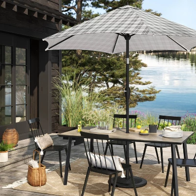 7'x10' Tapestry Rectangular Woven Outdoor Area Rug Multicolor Neutrals - Opalhouse™ 1 7'x10' Tapestry Rectangular Woven Outdoor Area Rug Multicolor Neutrals - Opalhouse™