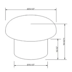 Maddalena Mushroom Stool - Opalhouse™ Designed With Jungalow™ -Opalhouse™ Designed With Jungalow™ GUEST c2878331 038a 4ac5 ad14 266eb978ce44