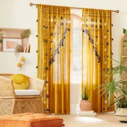 Front Page 8 Pierced Drum Curtain Rod Brass - Opalhouse™ Designed With Jungalow™