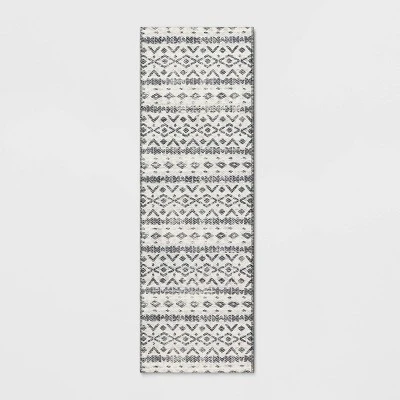 Diamond Printed Accent Aztec Rug Black - Opalhouse™ 5 Diamond Printed Accent Aztec Rug Black - Opalhouse™ - Image 5